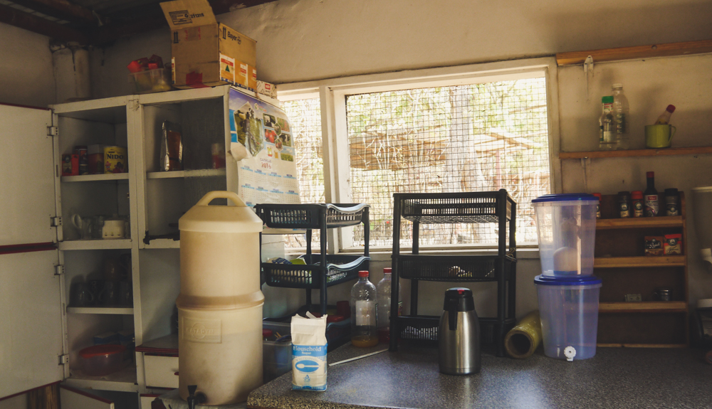 Self-catering kitchen at Chimfunshi