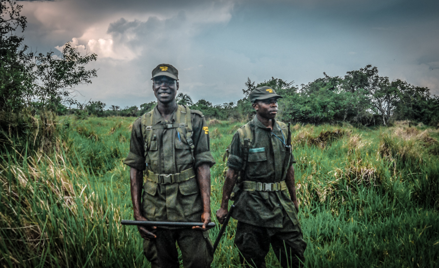 Two rangers at Ziwa Rhino sanctuary