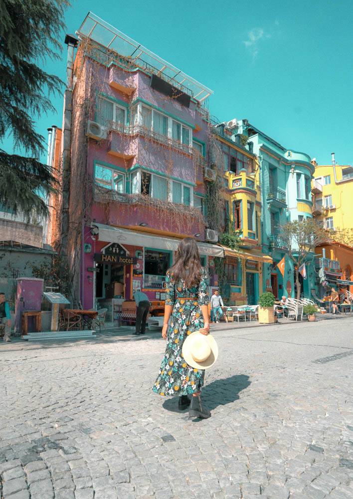 Istanbul if full of colorful buildings and incredibly photogenic spots. One of my favorite things to do in Istanbul was shooting a few pictures along this colorful street!