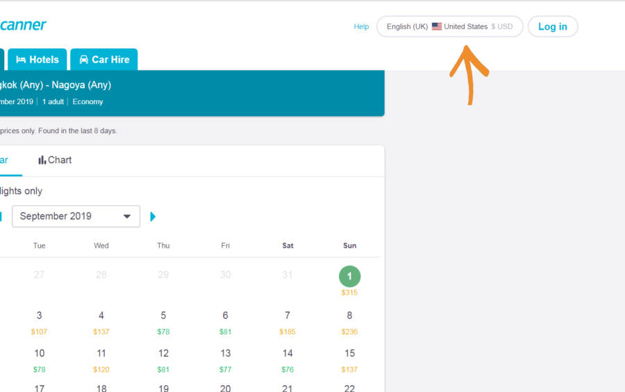 My trick to find cheap flights is just changing the country on Skyscanner!