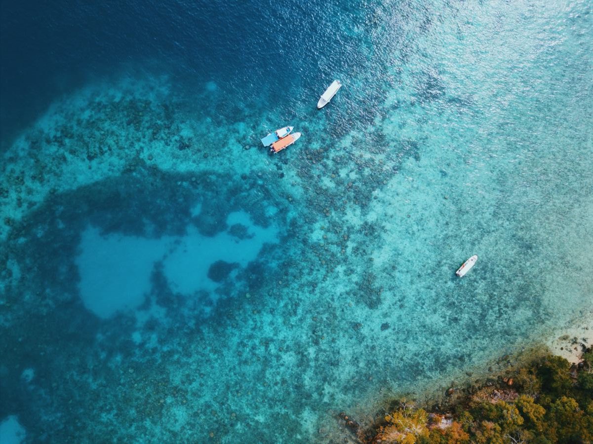 Island hopping through Tunku Abdul Rahman Marine Park is an easy day trip from Kota Kinabalu