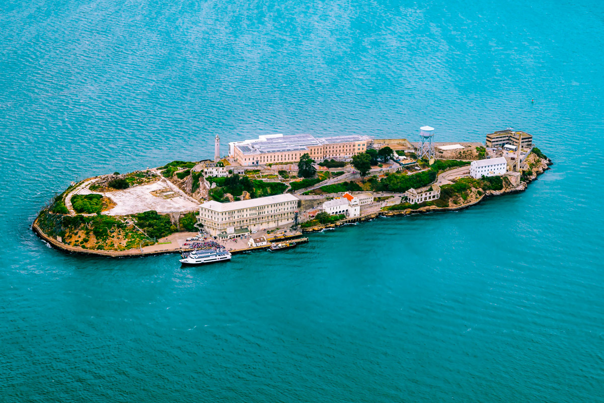 Alcatraz Island in California